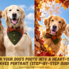 How to Turn Your Dog's Photo Into a Heart-Shaped Fall Leaves Portrait How to Turn Your Dog's Photo Into a Heart-Shaped Fall Leaves Portrait